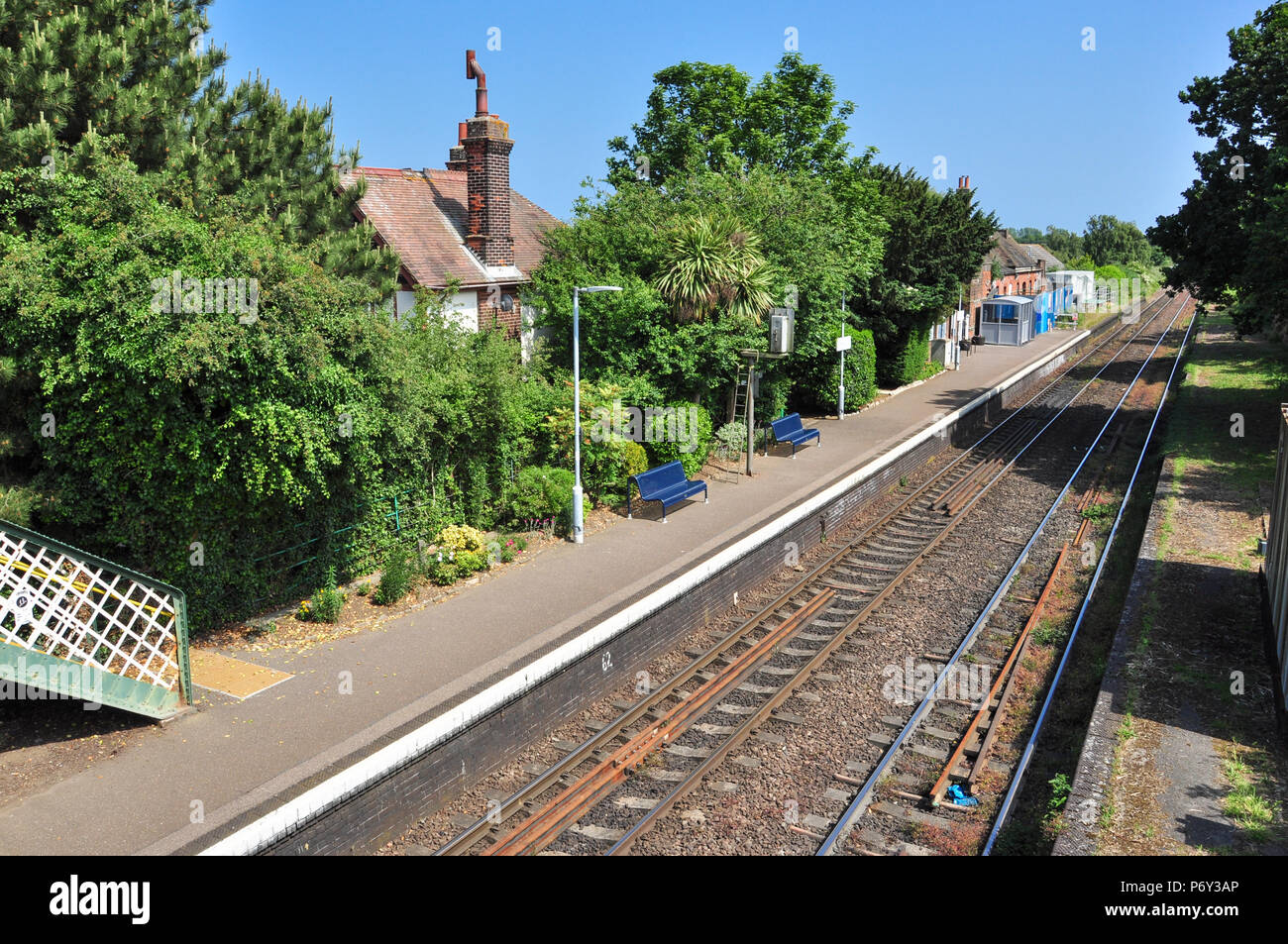 La gare de Trimley (desservant le village de Trimley St Mary), sur la