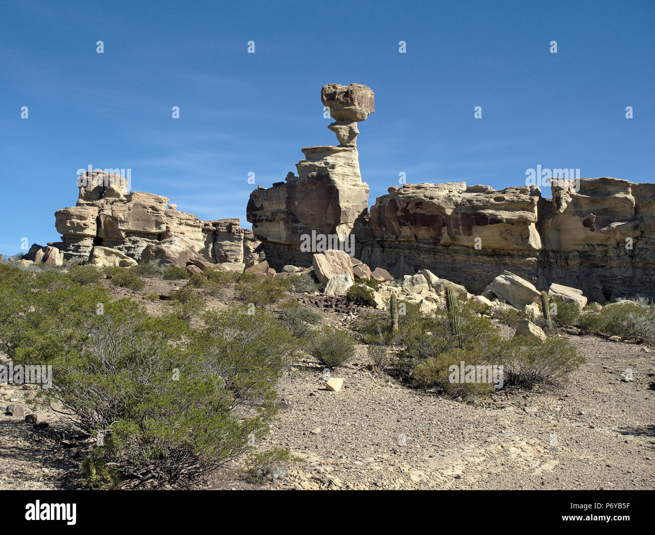 Le Parc Provincial Ischigualasto, San Juan, Argentine Banque D'Images