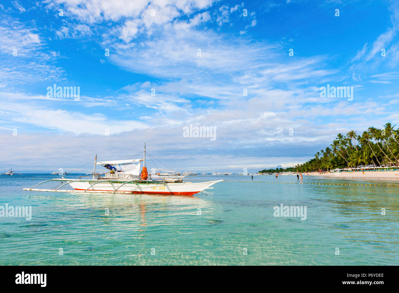 L'Asie, l'Asie du Sud, Philippines, Central Visayas, Bohol, White Beach Banque D'Images
