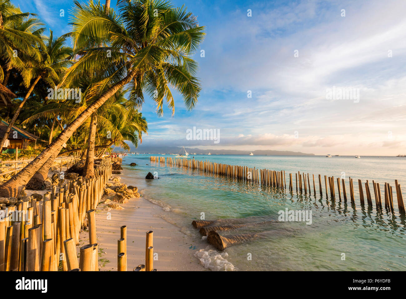 L'Asie, l'Asie du Sud, Philippines, Western Visayas, Boracay, Dinwid Beach Banque D'Images