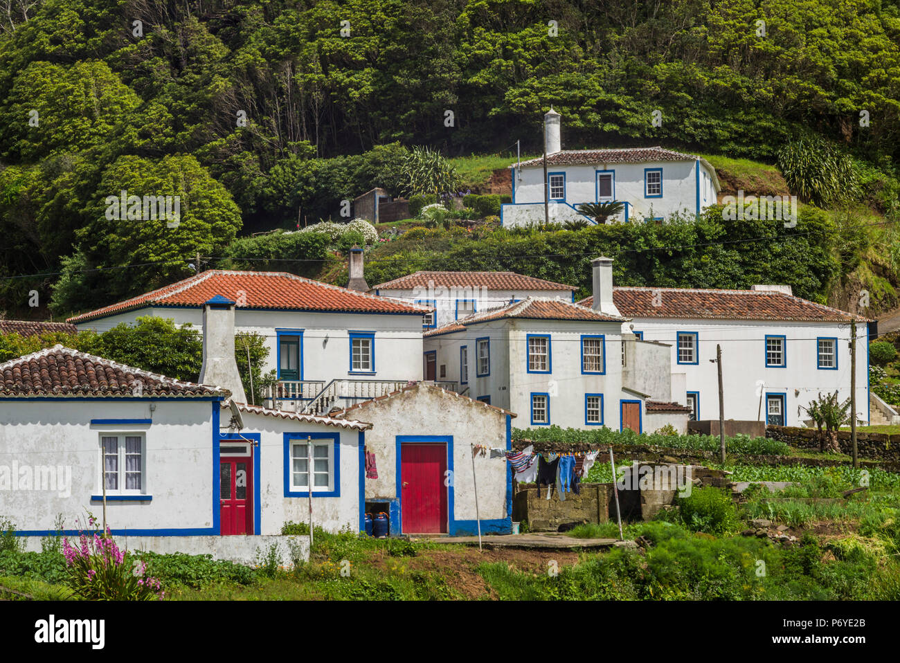 Le Portugal, Açores, l'île de Santa Maria, Santa Barbara Banque D'Images