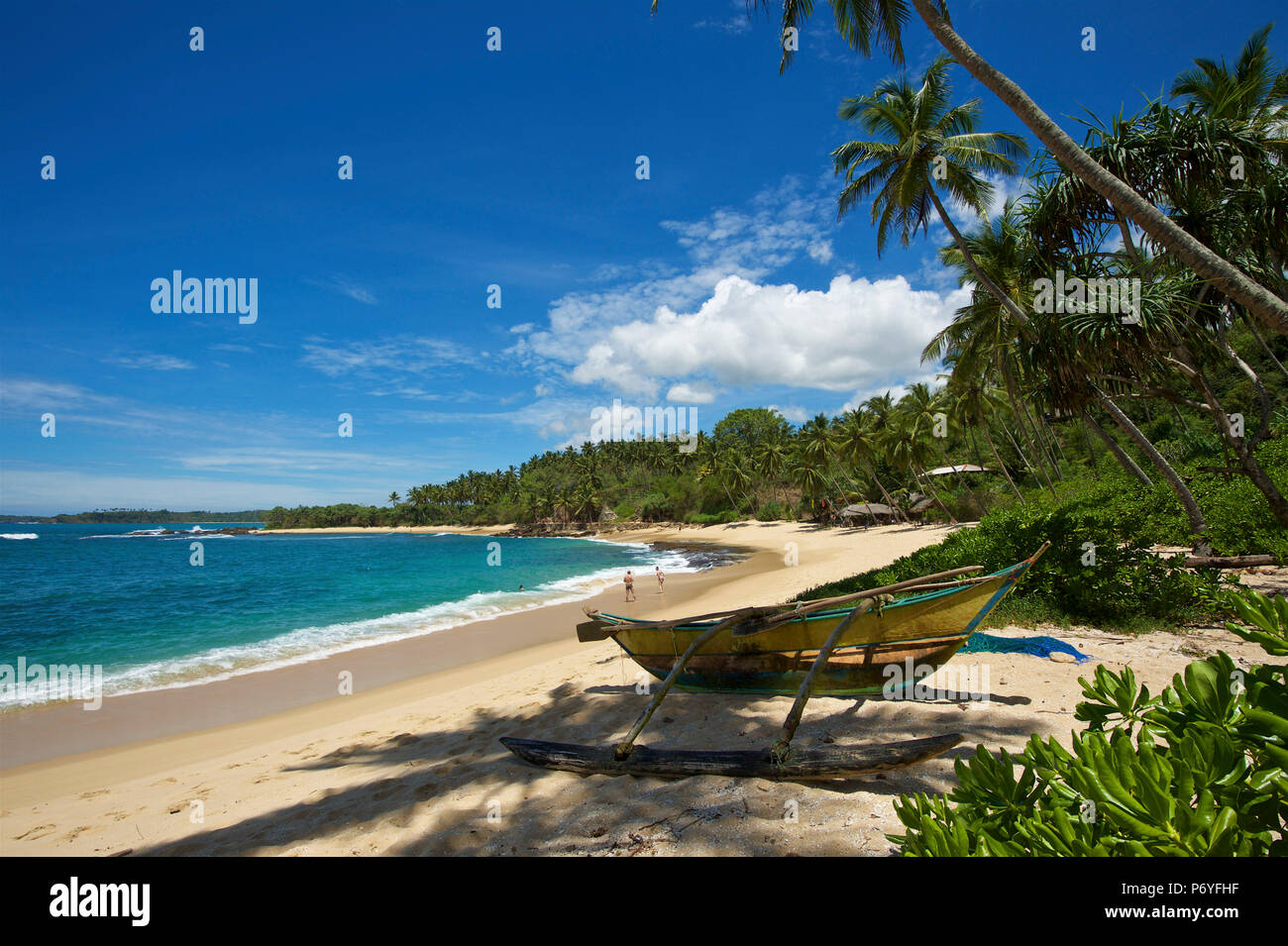 Plage Tangalle Au Sri Lanka Banque Dimages Photo Stock