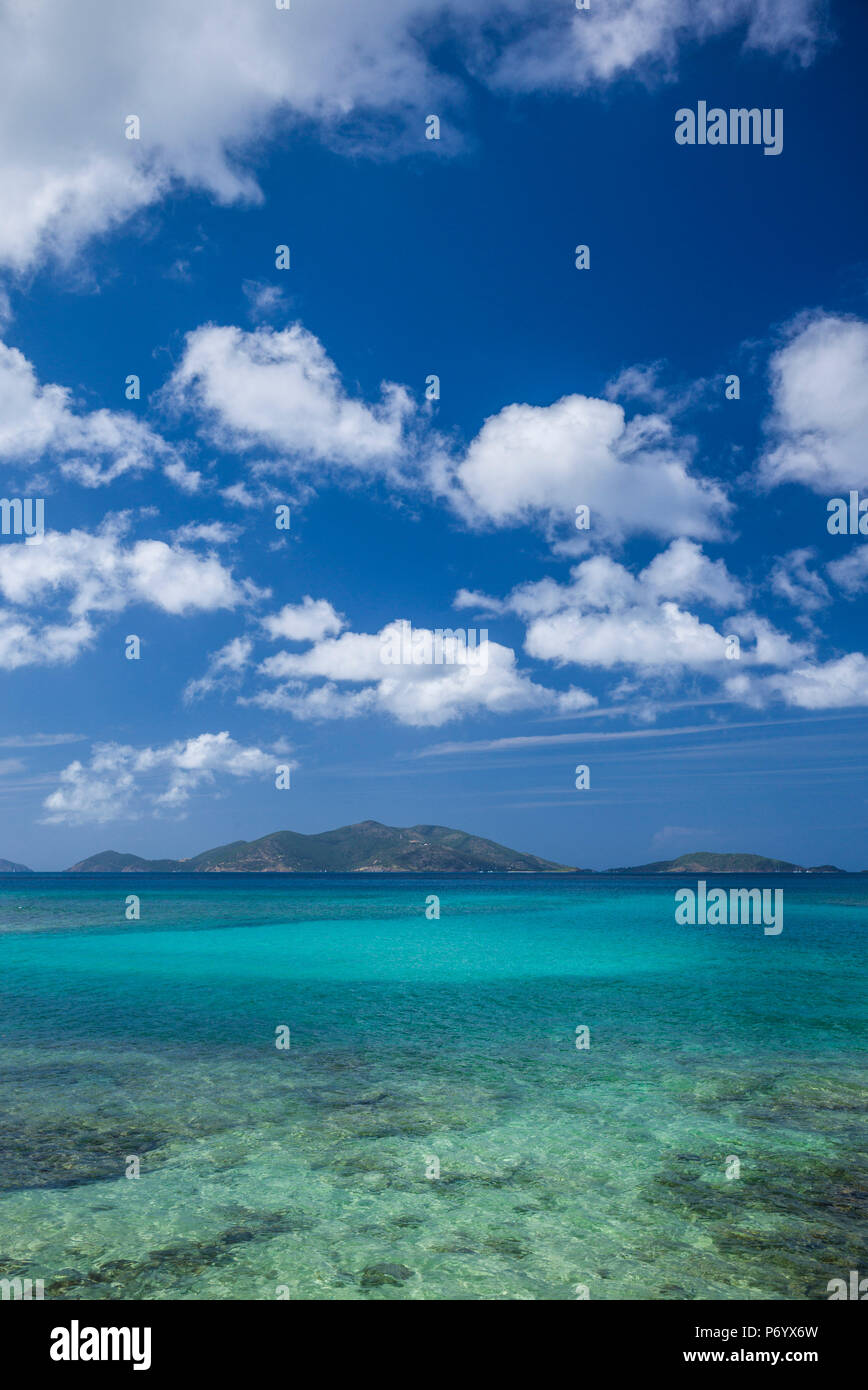 Îles Vierges britanniques, Tortola, Apple Bay, seascape Banque D'Images