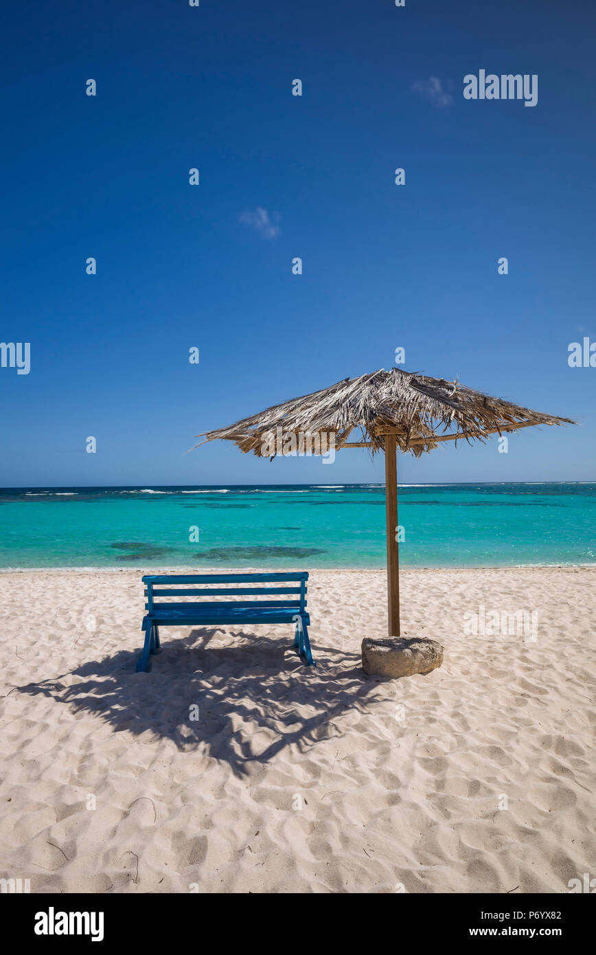 Îles Vierges britanniques, Anegada Loblolly Bay, Plage, Vue sur la plage Banque D'Images
