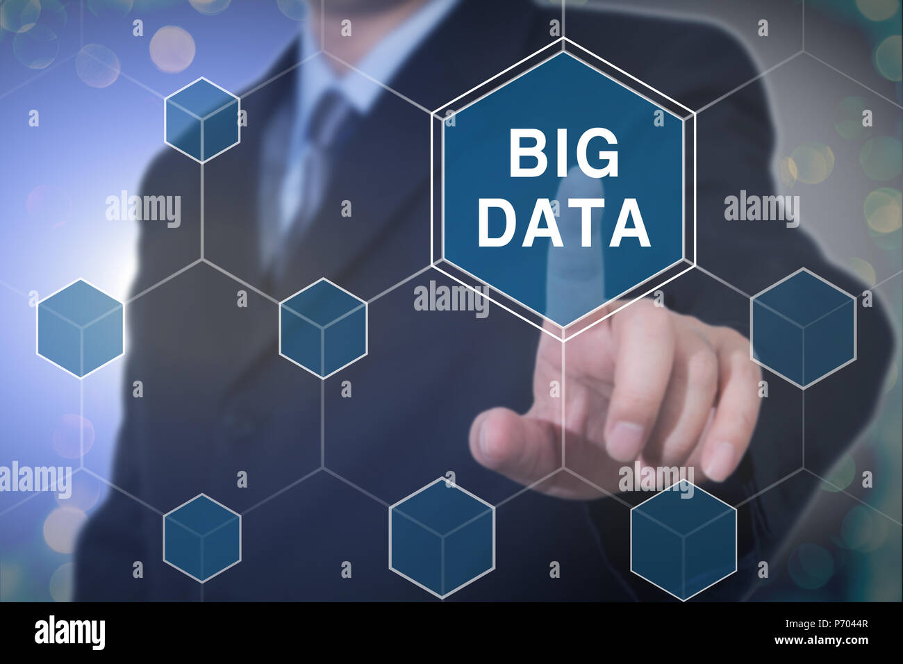 Big data business scientist présentant le concept Banque D'Images