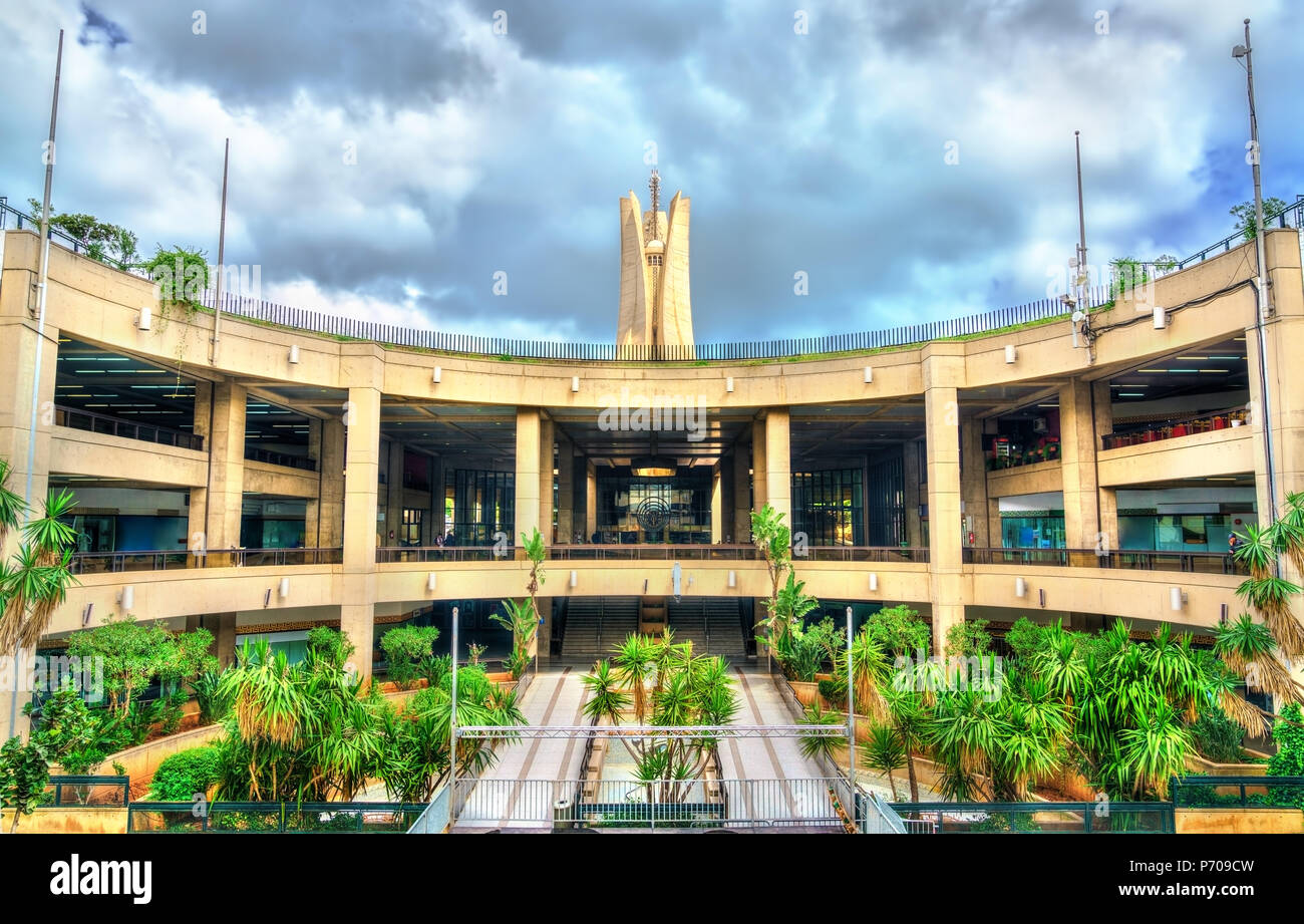 Esplanade Riadh el Feth à Alger, Algérie Banque D'Images