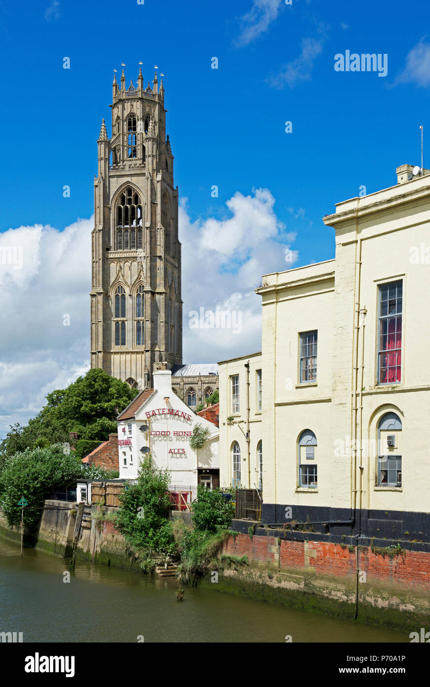 Eglise St Botolph - le moignon - Boston, Lincolnshire, Angleterre, Royaume-Uni Banque D'Images