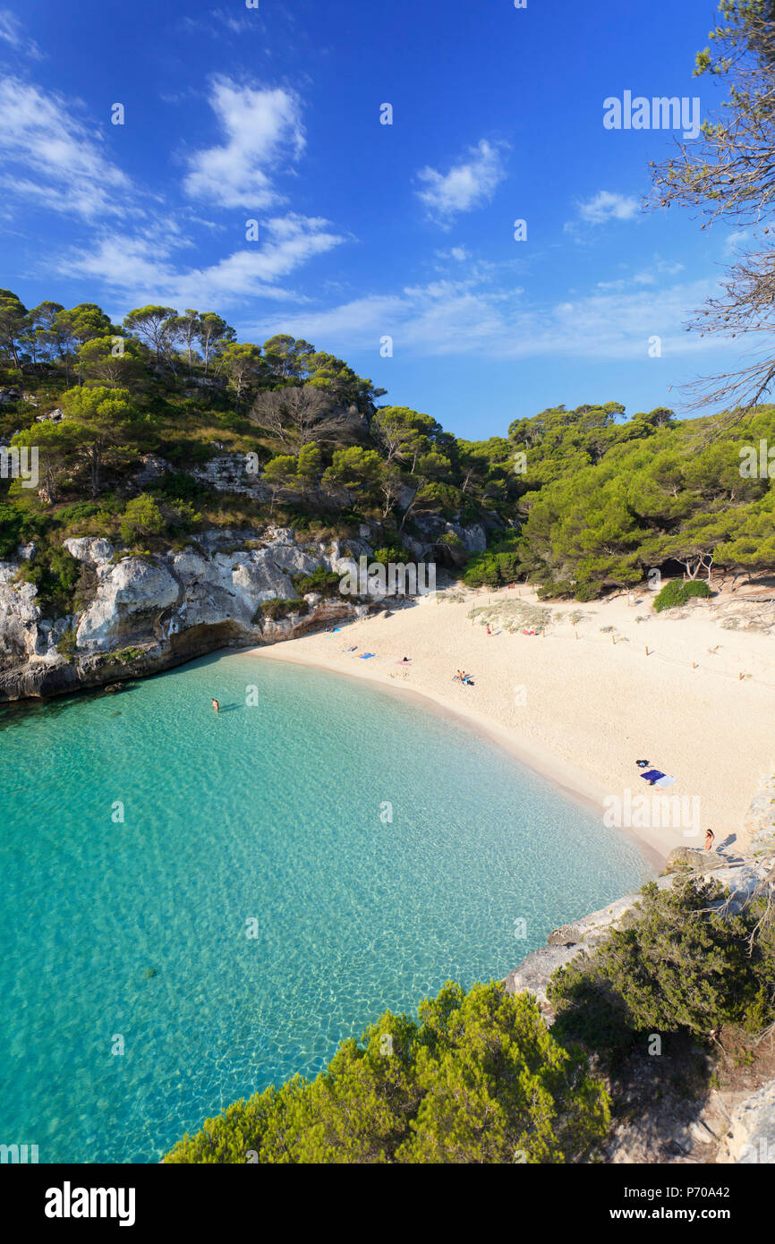 L'Espagne, Îles Baléares, Mallorca, Cala Plage de Macarelleta Banque D'Images