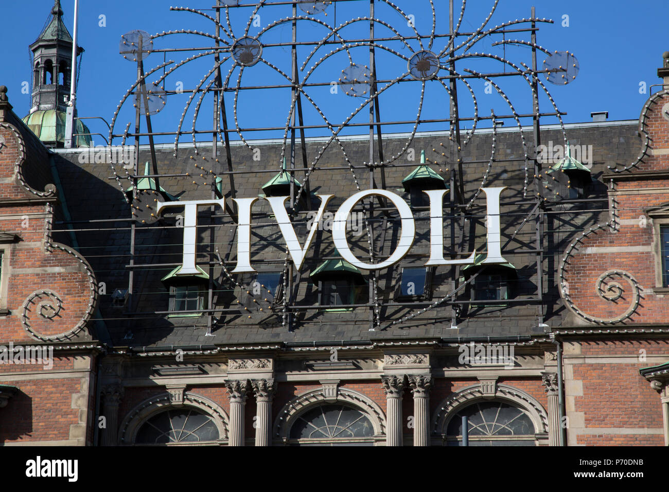 Immeuble Rue Tivoli, Andersen, Danemark Copenhague ; Banque D'Images