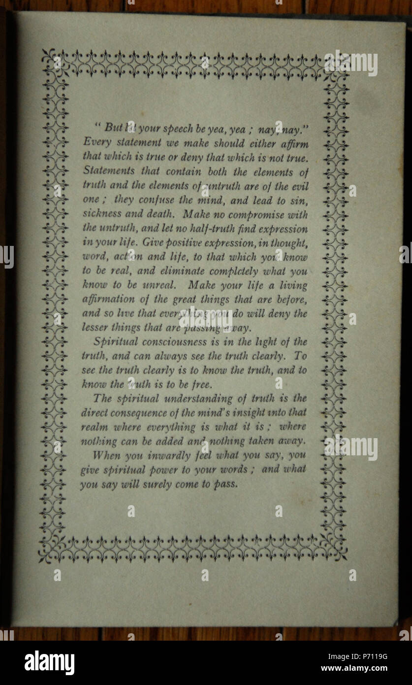 Anglais : Image de la page 131 à partir de la filière de Roses (1913) de Christian D. Larson . 1913 2 Le Chemin de roses, Larson (1913) l'image de la page 131 Banque D'Images