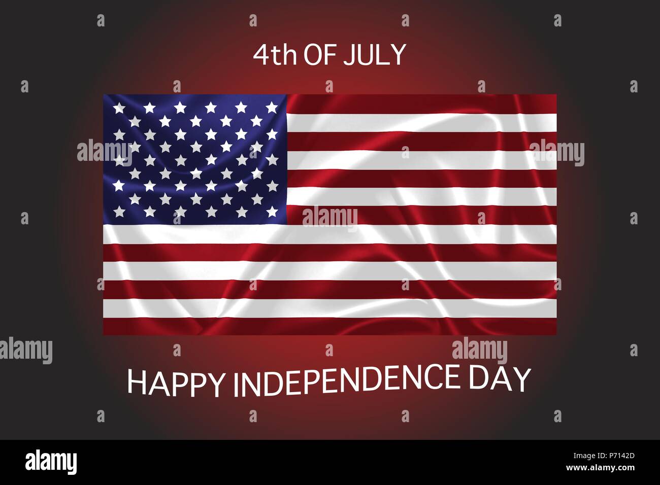 Image vectorielle pour célébrer l'indépendance nous jour Illustration de Vecteur