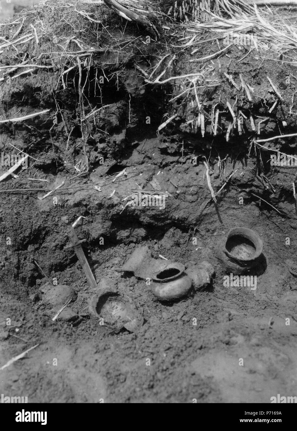 Indiangrav utgrävning 143 sous. De Bahía Cupica. Colombie - SMVK - 004348 Banque D'Images