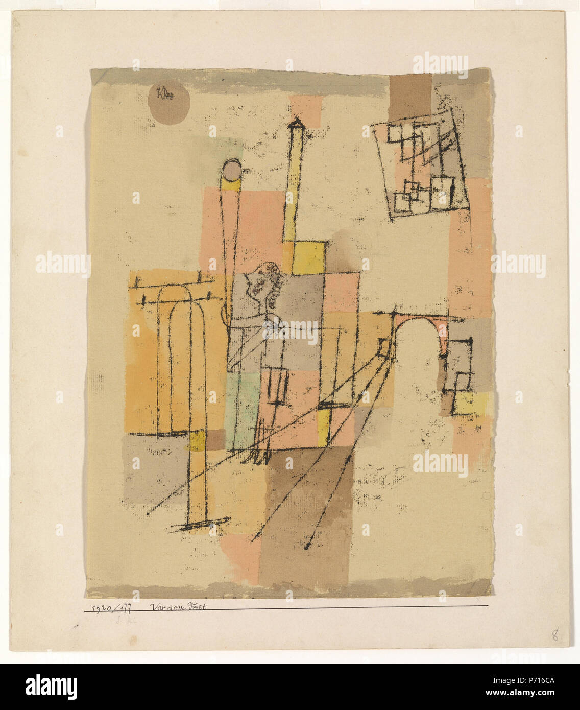 Paul Klee avant la fête (vor dem Fest) 36 GUGG avant la fête Banque D'Images