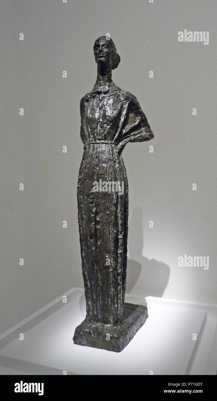 . Madeleine Charnaux, modèle debout à grandeur d'exécution, 1917 10 1917 Bourdelle-Madeleine Charnaux Antoine-1917 Banque D'Images