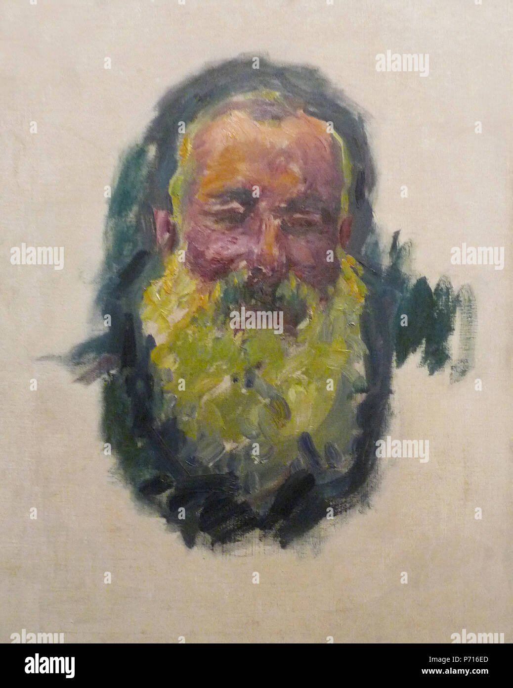 . Portrait de l'artiste 1 Septembre 2012 28 Claude Monet-Portrait de l'artiste-1917 Banque D'Images
