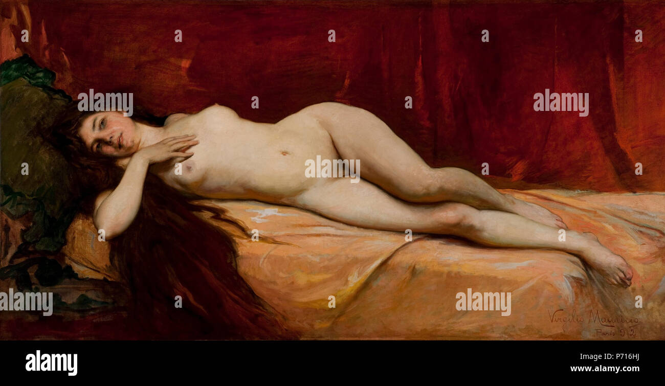 225 Virgílio Maurício - le rêve, 1912 Banque D'Images