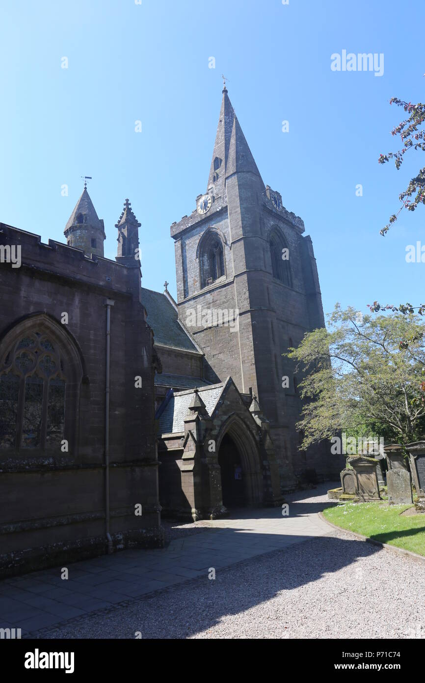 Cathédrale de Brechin, Angus Ecosse Juillet 2018 Banque D'Images