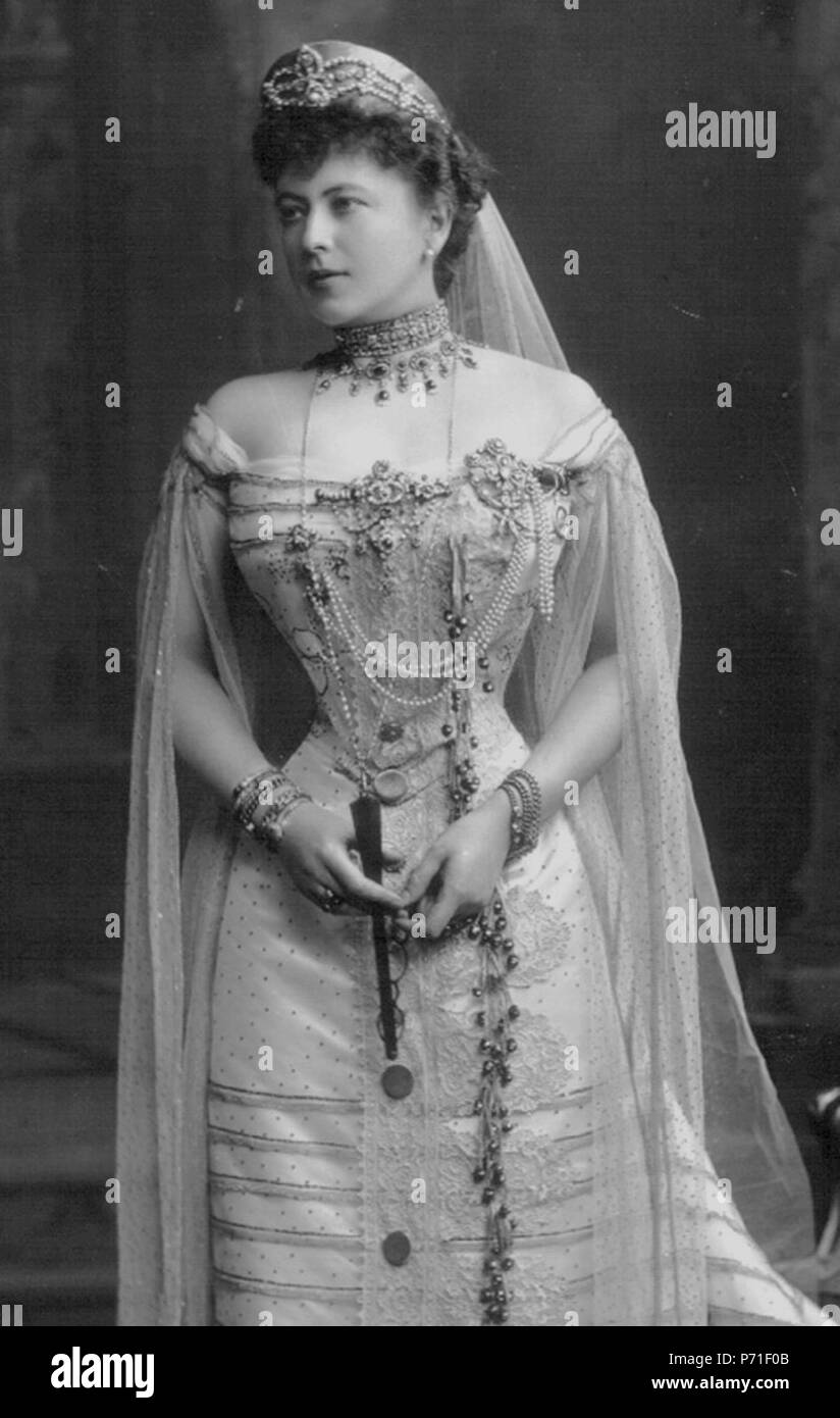 Anglais : Sofia de Torby, nee Merenberg - l'épouse du grand-duc Mikhaïl Mikhailovitch : , (1868-1927) - .. Deutsch : Sophie von Merenberg (1868-1927) . 11 août 1902 212 Sofija Torby Banque D'Images