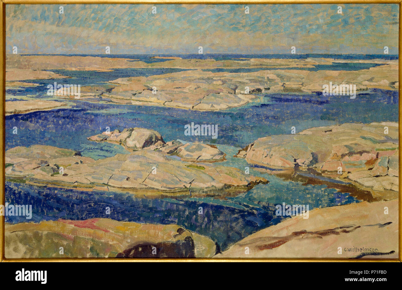 Carl Wilhelmsson : J'Gåsöskären 221 l'Gåsö Skerries (Carl Wilhelmson) - Nationalmuseum - 21578 Banque D'Images