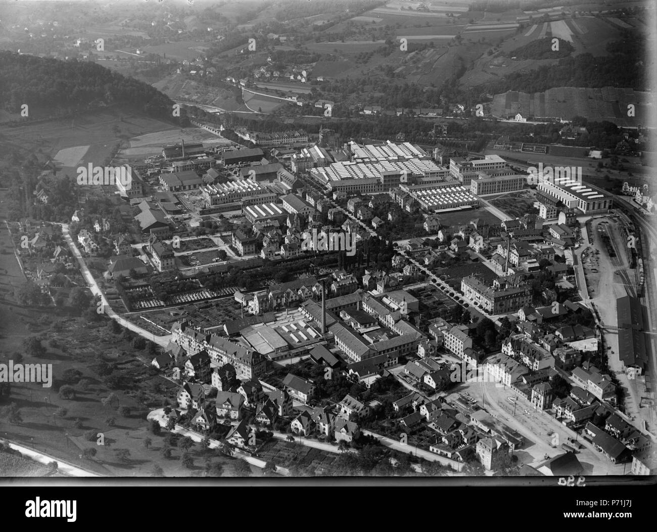 45 ETH-bib-Baden, Industrie, Rieden c. S. comme Inlandflüge 500-m-LBS MH01-000990 Banque D'Images
