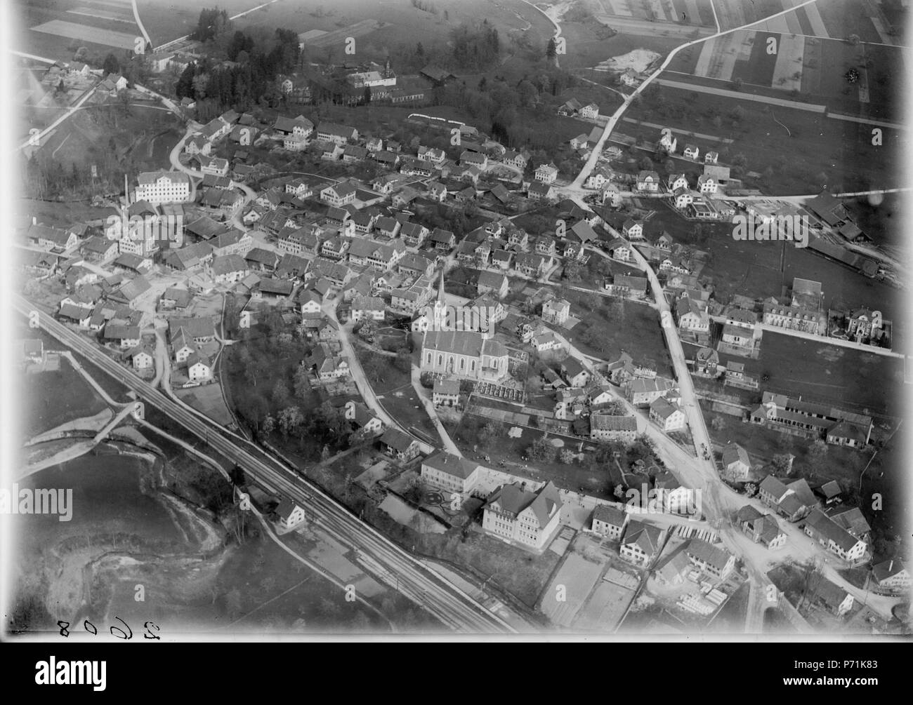 40 ETH-bib-Aadorf c. S. O. aus 300 m-Inlandflüge-LBS MH01-002608 Banque D'Images
