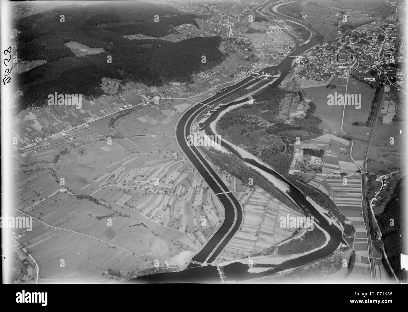 40 ETH-bib-Aarau, Sommaire, Schachen c. S. W. aus 700 m-Inlandflüge-LBS MH01-002658 Banque D'Images