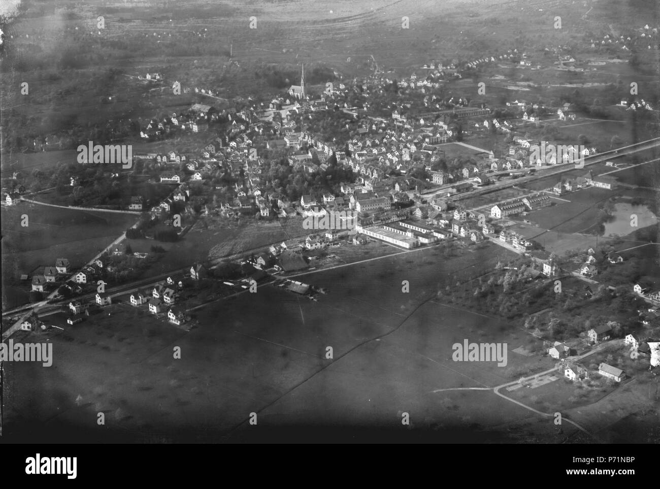 43 ETH-bib-Horn, C. N. O. aus 300 m-Inlandflüge-LBS MH01-004106 Banque D'Images