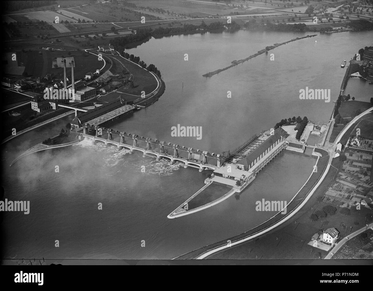 44 ETH-bib-Augst, Elektrizitätswerk Zürich, Zürich aus 200 m-Inlandflüge-LBS MH01-004435 Banque D'Images