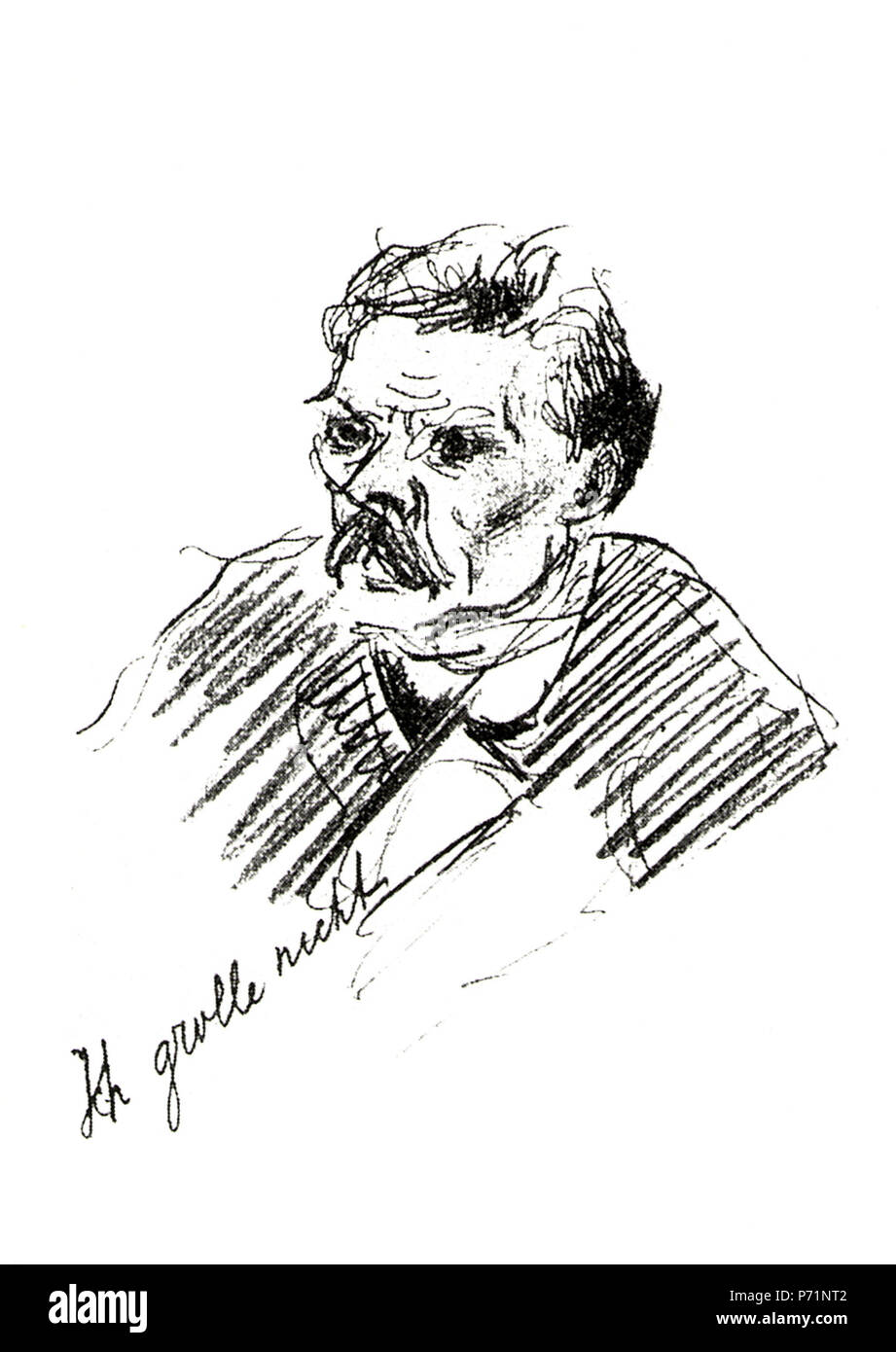 . Anglais : Maxime Gorki à Capri : entre le 10 septembre 1911 et 24 septembre 1911 42 Maxime Gorki à Capri par Feodor Chaliapine 1911 Banque D'Images