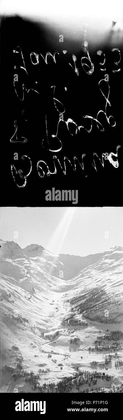 48 ETH-bib-Bernina - Piz Roseg c. S.-Inlandflüge - Val Fex mit Piz Tremoggia - LBS MH05-73-01 Banque D'Images