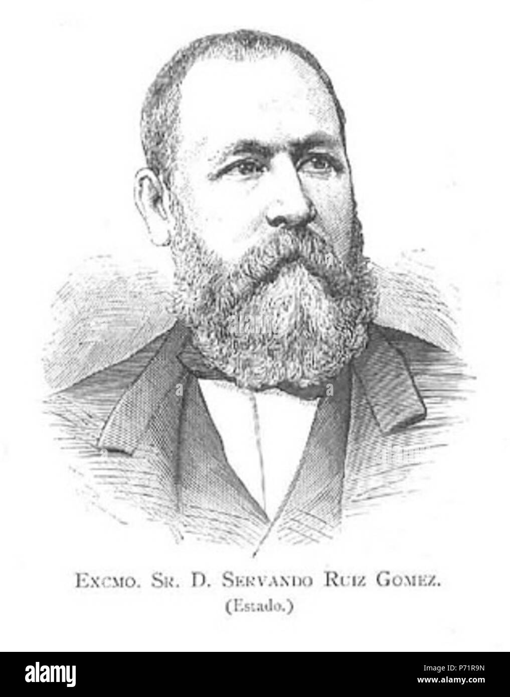 57 Servando Gómez Ruiz (La Ilustración Española y Americana, 1883) Banque D'Images