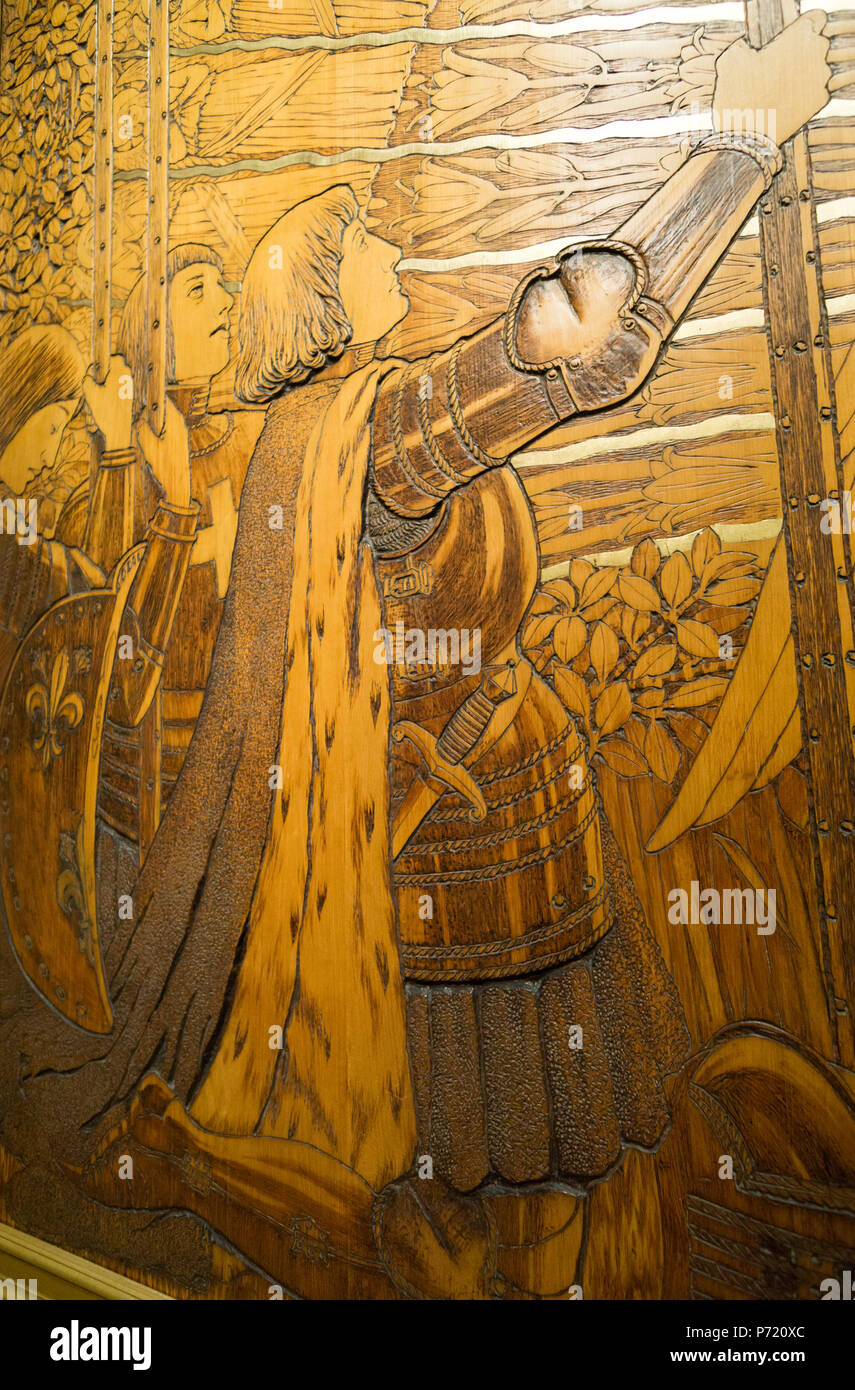 Anglais : l'Adoration de Saint Joan of Arc - Détail . 212 1896 Smithsonian-Fosdick-Adoration de Saint Joan of Arc-2249 Banque D'Images