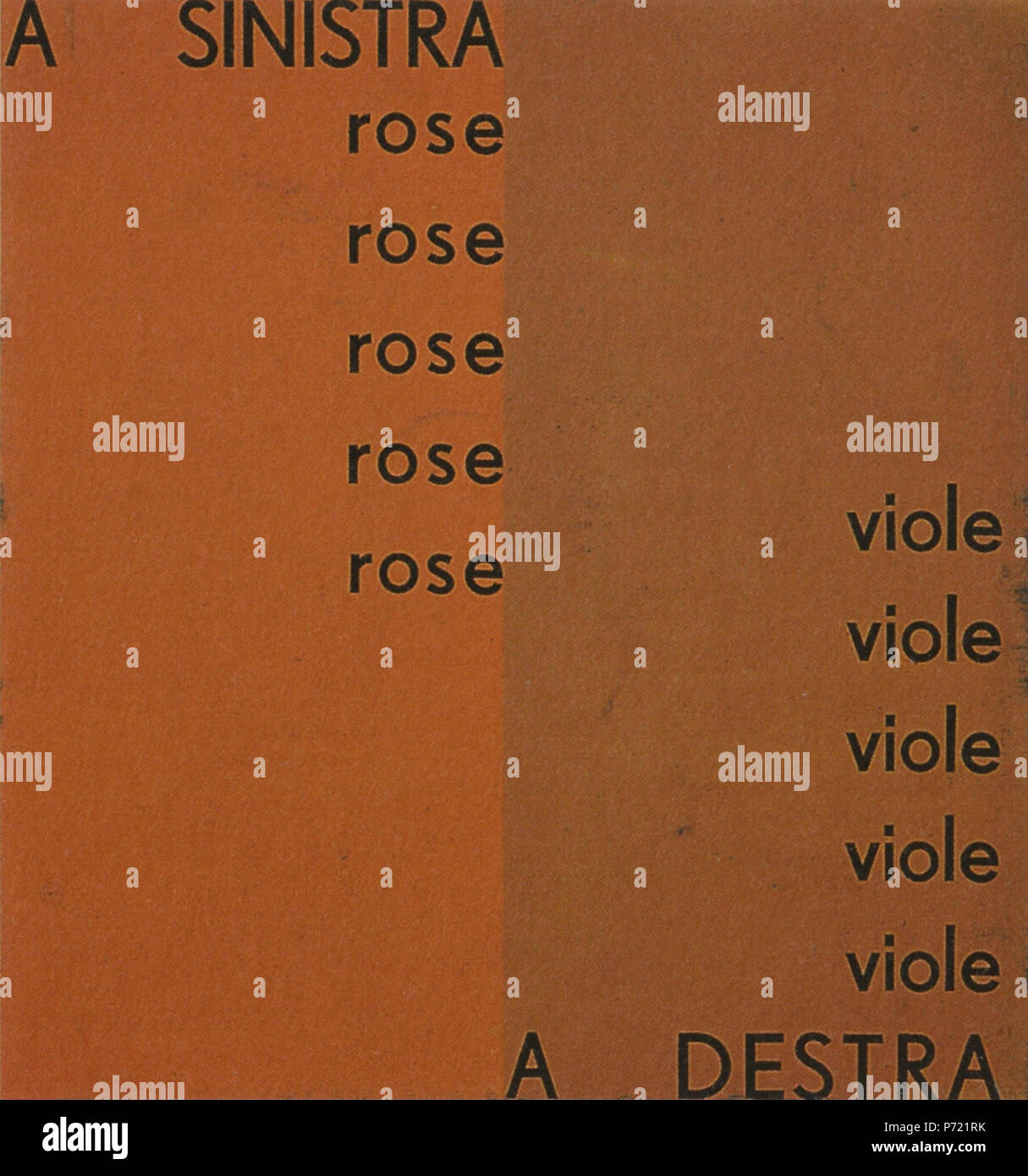 Une SINISTRA rose - viole une DESTRA . 193215 Filippo Tommaso Marinetti en libération conditionnelle - Liberta 1932 C Banque D'Images