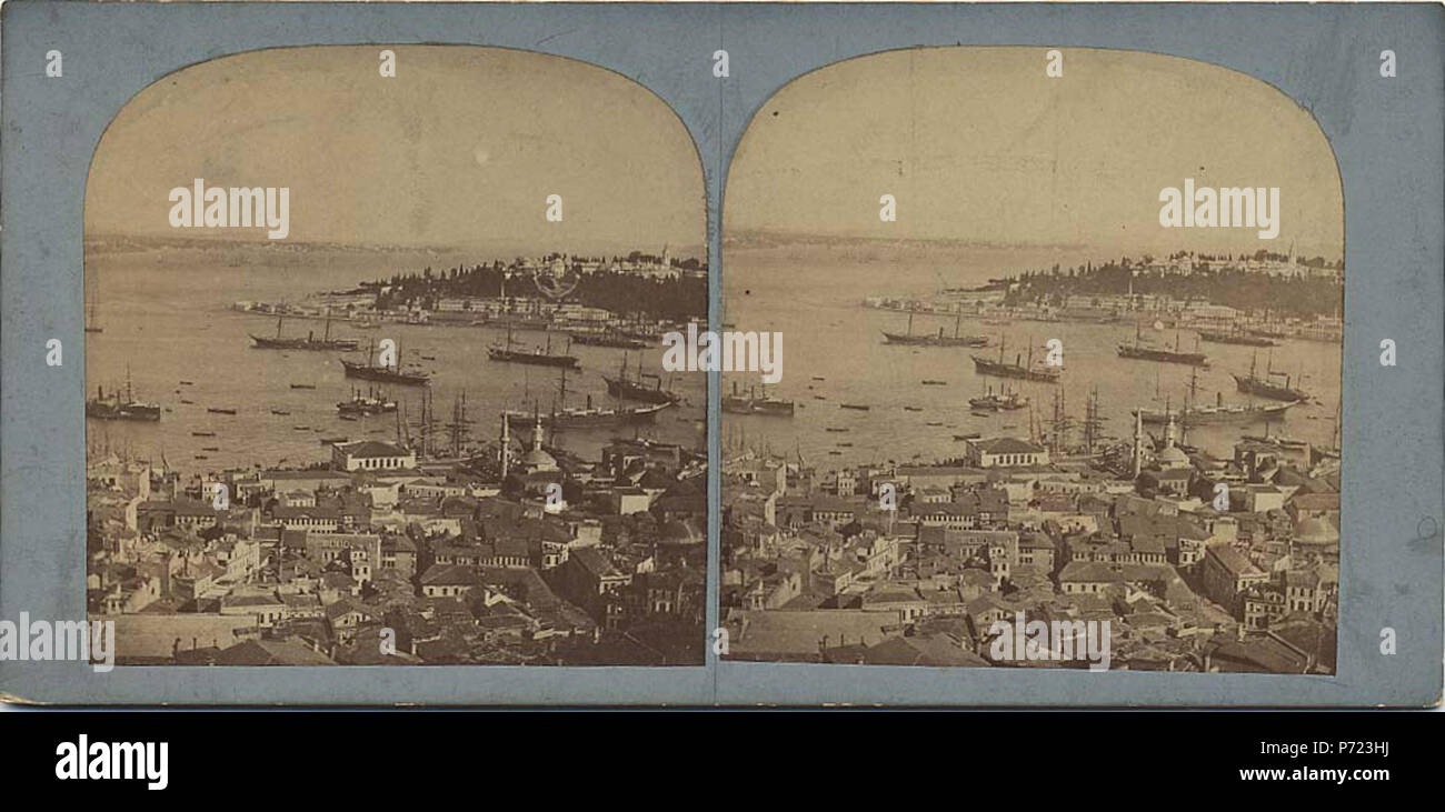 4 Abdullah frères - Vue de Costantinople pré - 1895 Banque D'Images