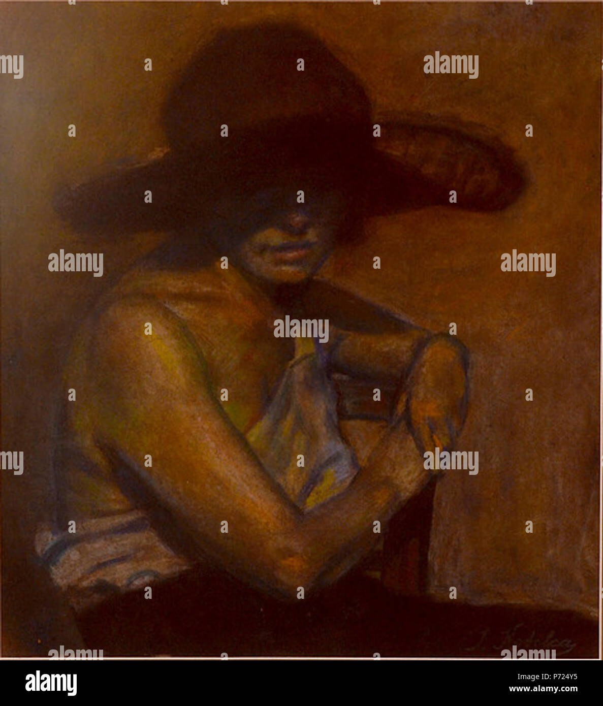 145 Ivana Kobilca - Ženski portret Banque D'Images