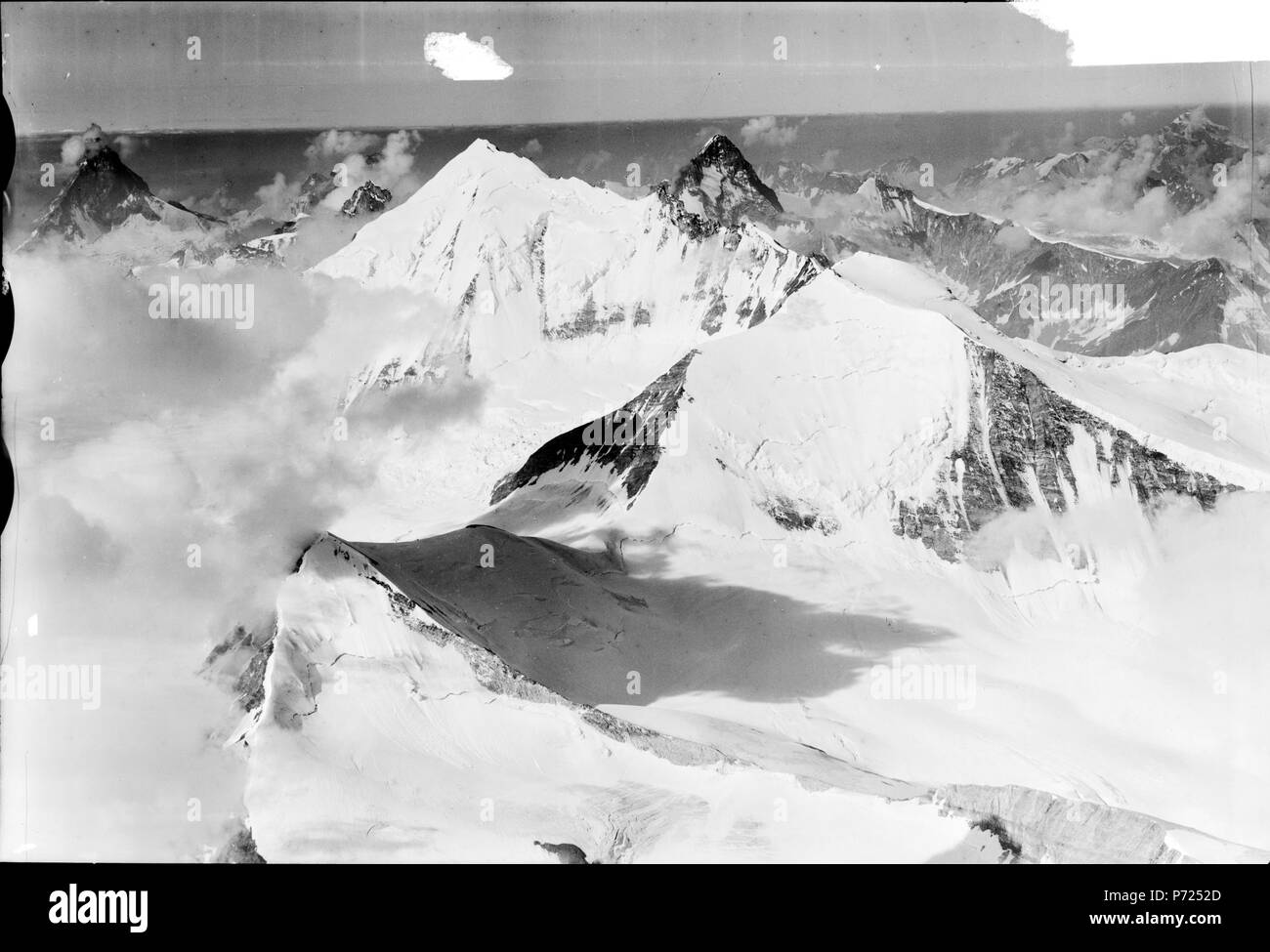 51 ETH-bib-Brunegghorn Bishorn, Weisshorn, Dent, Blanche-Inlandflüge-LBS MH01-005803 Banque D'Images