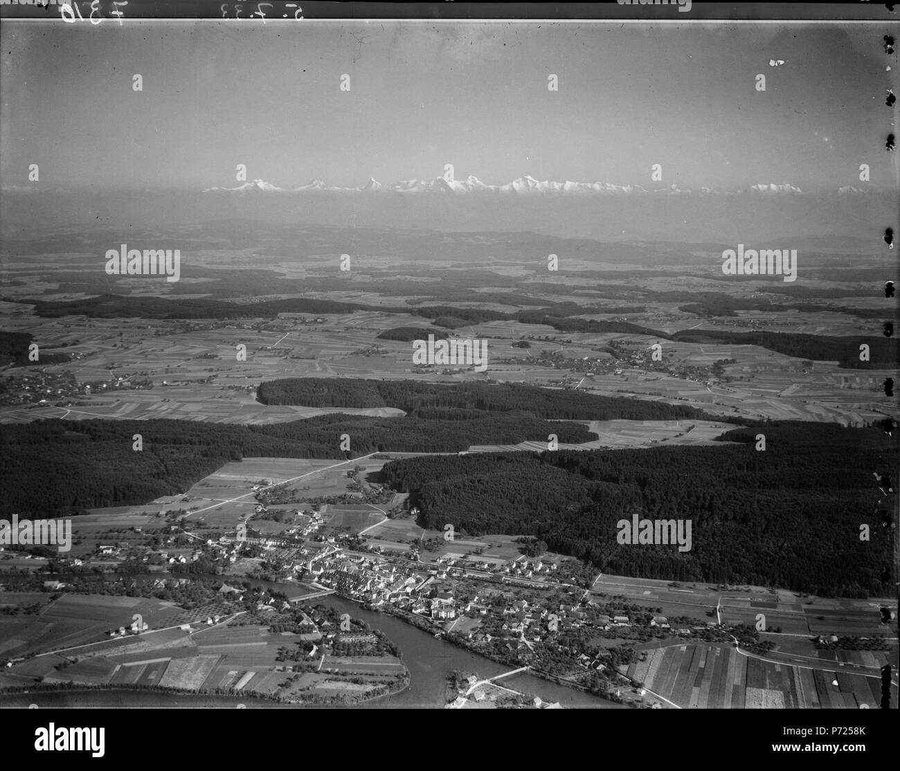 52 ETH-bib-Büren an der Aare, Oberwil bei Büren, Berneralpen-Inlandflüge-LBS MH01-007310 Banque D'Images