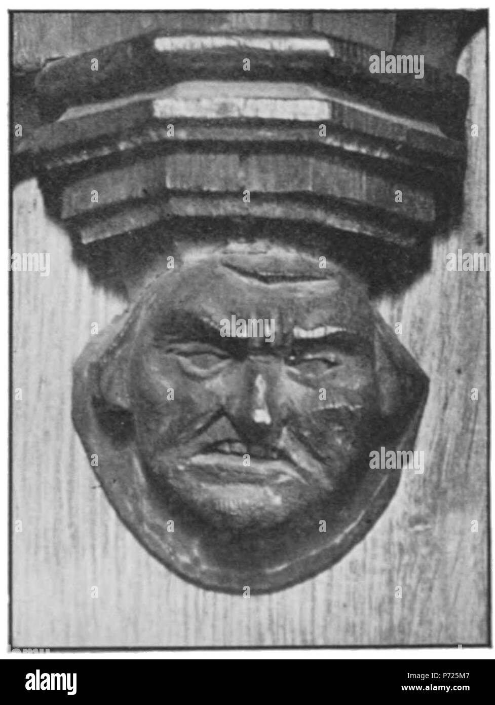 Anglais : Sculpture sur cale à Beverley Minster, Beverley, East Riding of Yorkshire, Angleterre. 1910 84 gravures sur bois dans les églises Anglais II-065R Banque D'Images