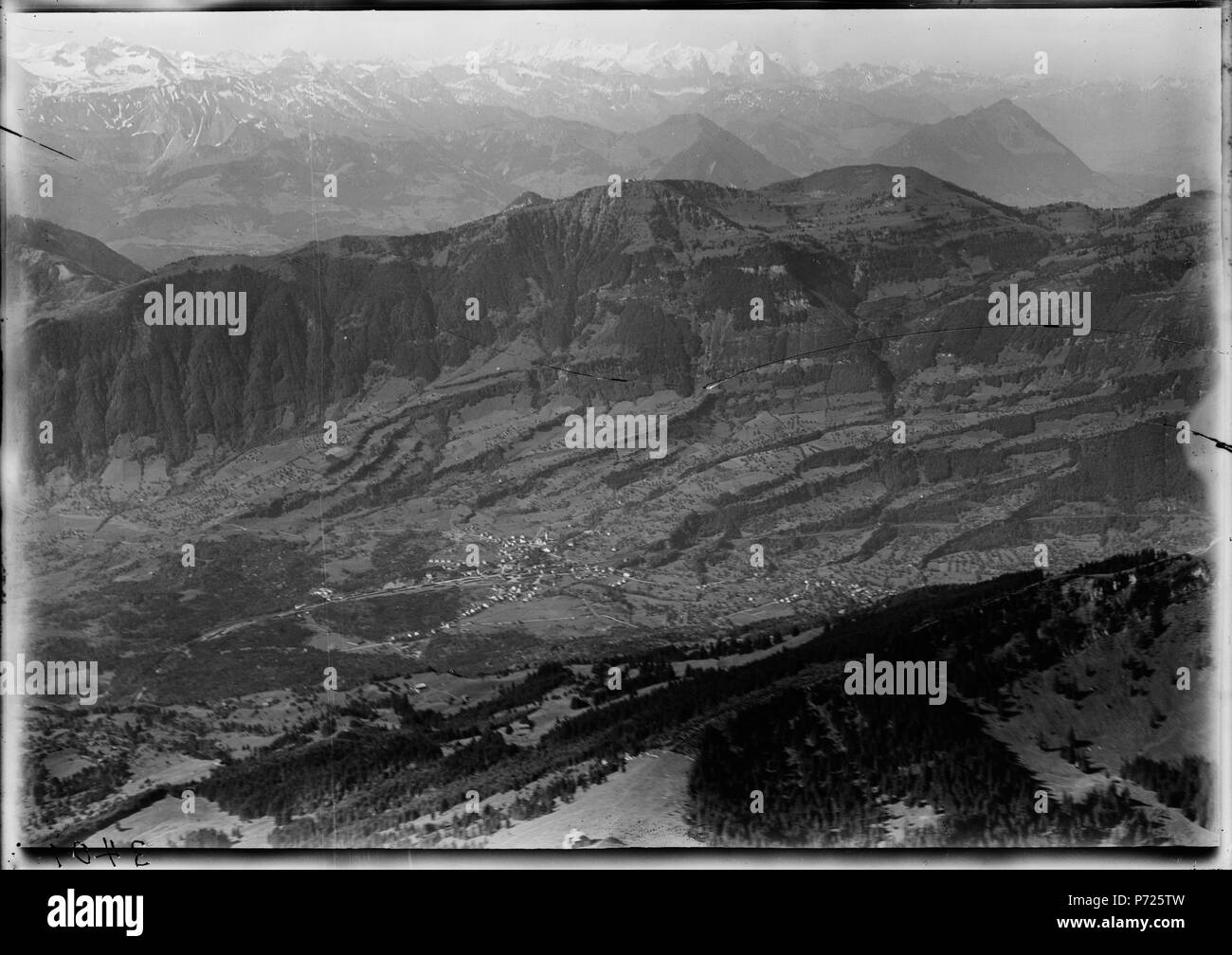 44 ETH-bib-Arth-Goldau, Rigi-Scheidegg, Urneralpen Berneralpen, C. N. O. aus 3000 m-Inlandflüge-LBS MH01-003401 Banque D'Images