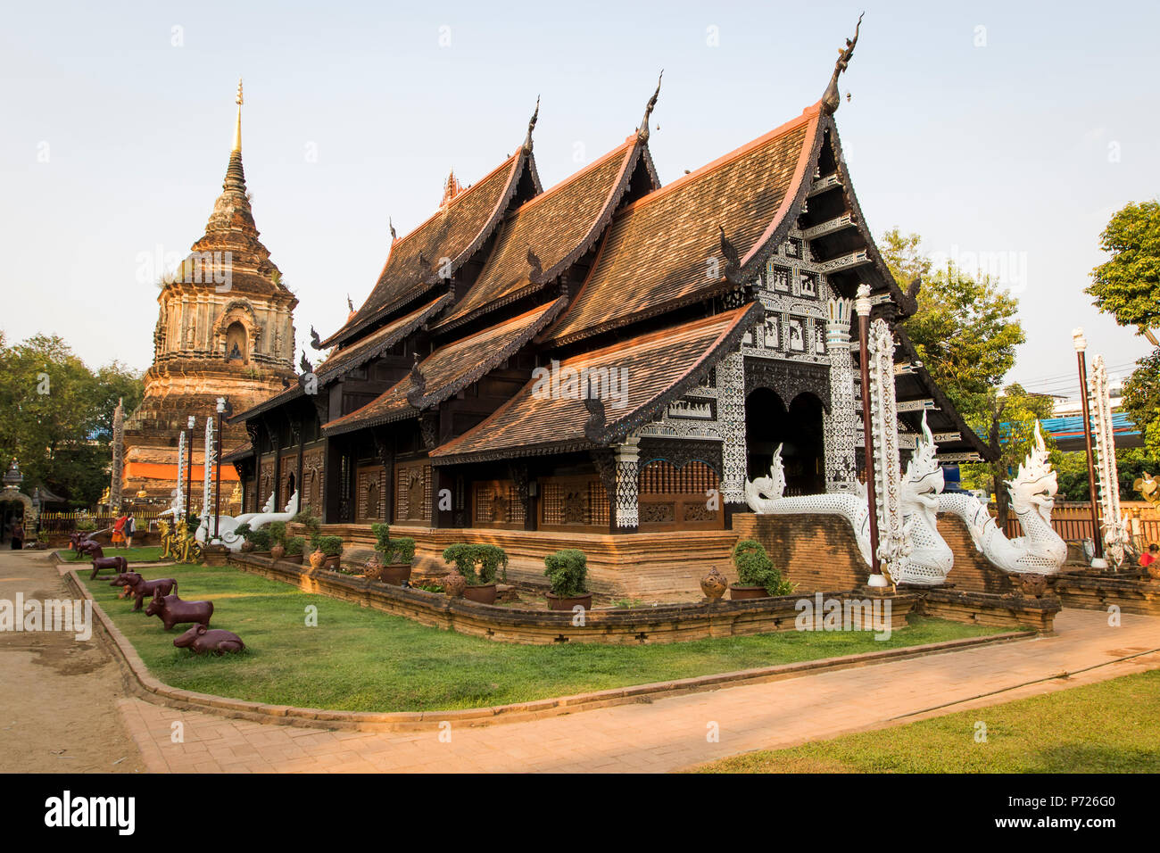 Temple Wat Lok Moli, Chiang Mai, Thaïlande, Asie du Sud-Est, Asie Banque D'Images