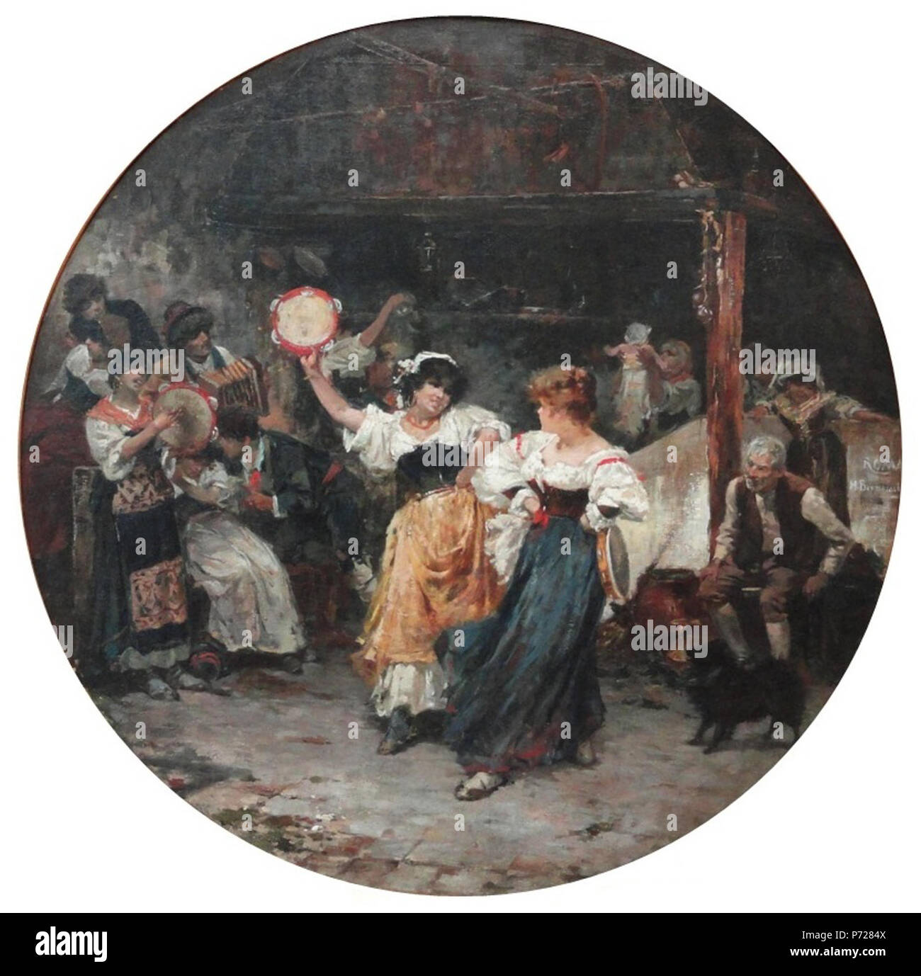 . Tarantella vers 1886 139 Henrique Bernardelli - Tarantella Banque D'Images