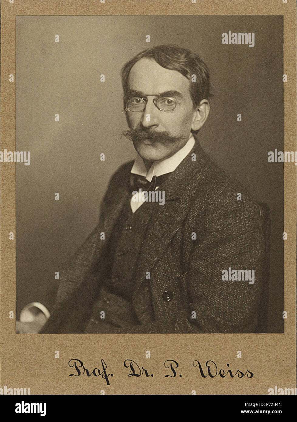 . Weiss, Pierre (1865-1940) 1909 2 ETH-bib-Weiss, Pierre (1865-1940)-Portrait-Portr 01257 Banque D'Images