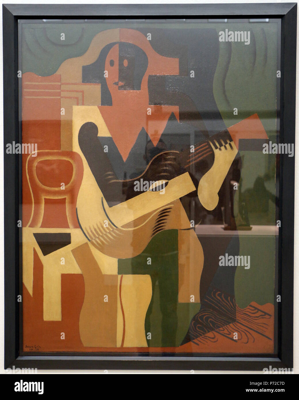 N/A. 1919149 Juan Gris, arlecchino seduto con chitarra, 1919 Banque D'Images