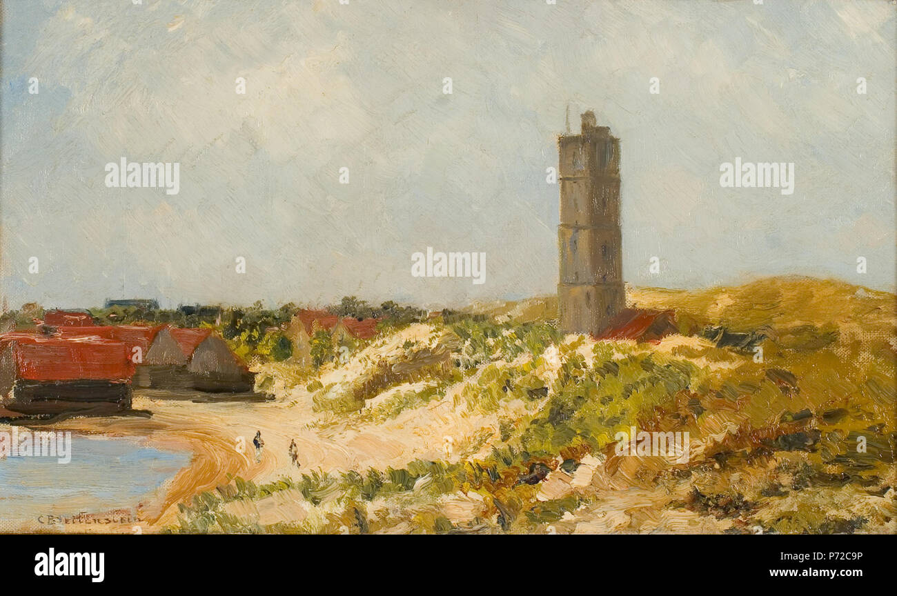 . Brandaris op de Terschelling N/A 12 Carl August Breitenstein - Brandaris de Terschelling op - 0394 - Rijksmuseum Twenthe Banque D'Images