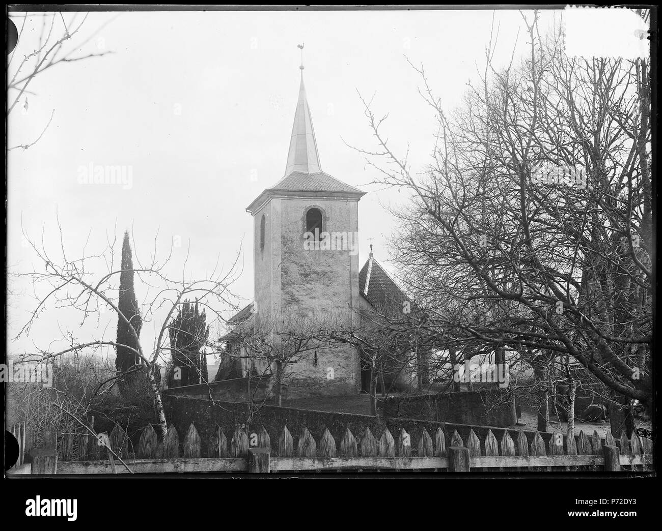 . Église réformée anciennement Saint-Martin 1912 25 CH-ACV AMH-C-0959 Banque D'Images . Église réformée anciennement Saint-Martin 1912 25 CH-ACV AMH-C-0959 Banque D'Images