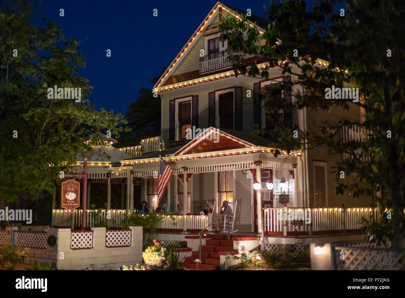 Saint Augustine, Floride - Bed & Breakfast dans le quartier historique. Banque D'Images