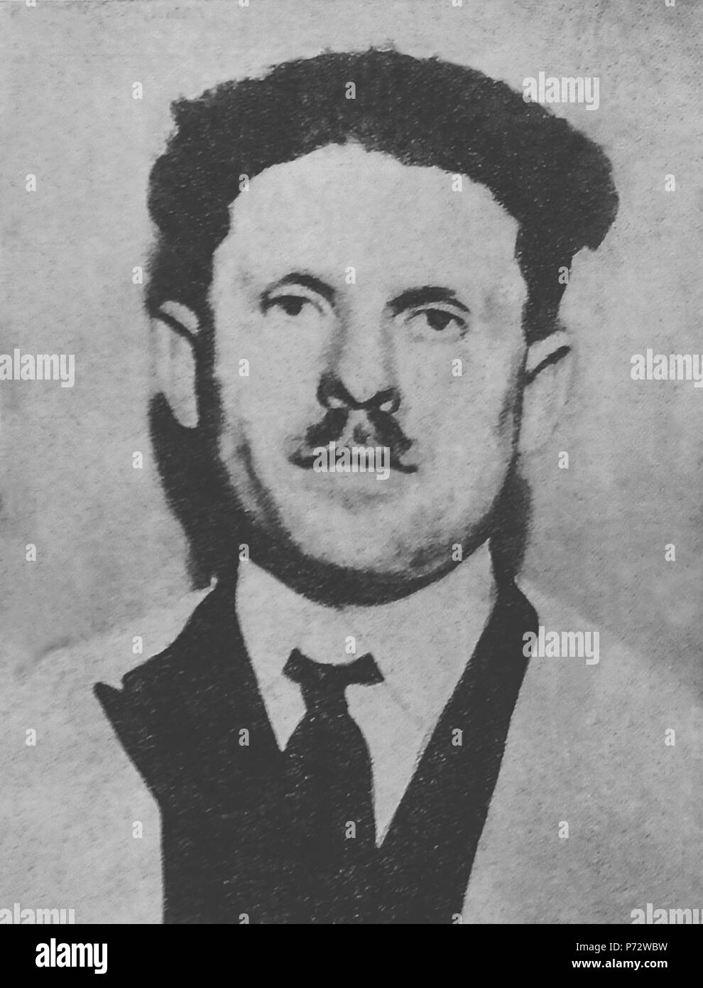 Anglais : Sholom Schwartzbard 1926. Il a assassiné Symon Petliura le 25 mai 1926.  : 1926. 25 1926 . 20 septembre 1926 6 Sholom Schwartzbard 1926 Banque D'Images