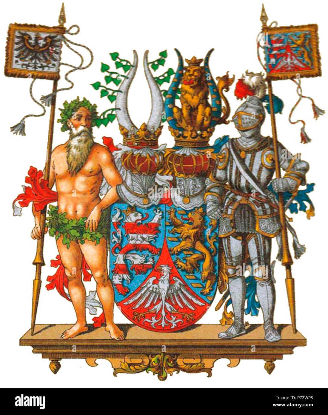 83 Wappen Preußische Provinzen - Hessen-Nassau Banque D'Images