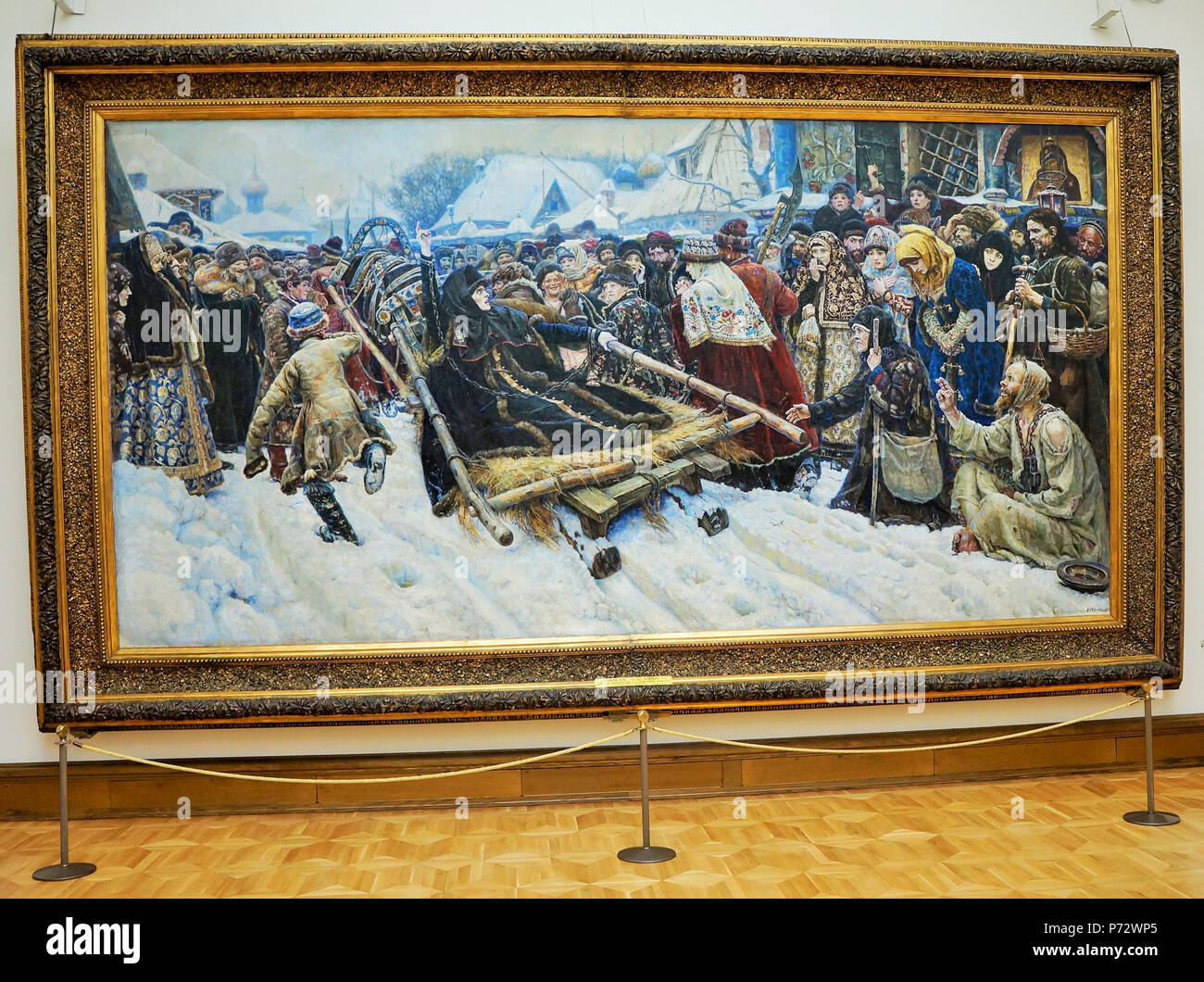 . Fédération : » » Boyarina Morozova . Tableau 'Boyarina Morozova' de V.Sourikov . 1887 60.- V.Sourikov Boyarina Morozova (5) Banque D'Images