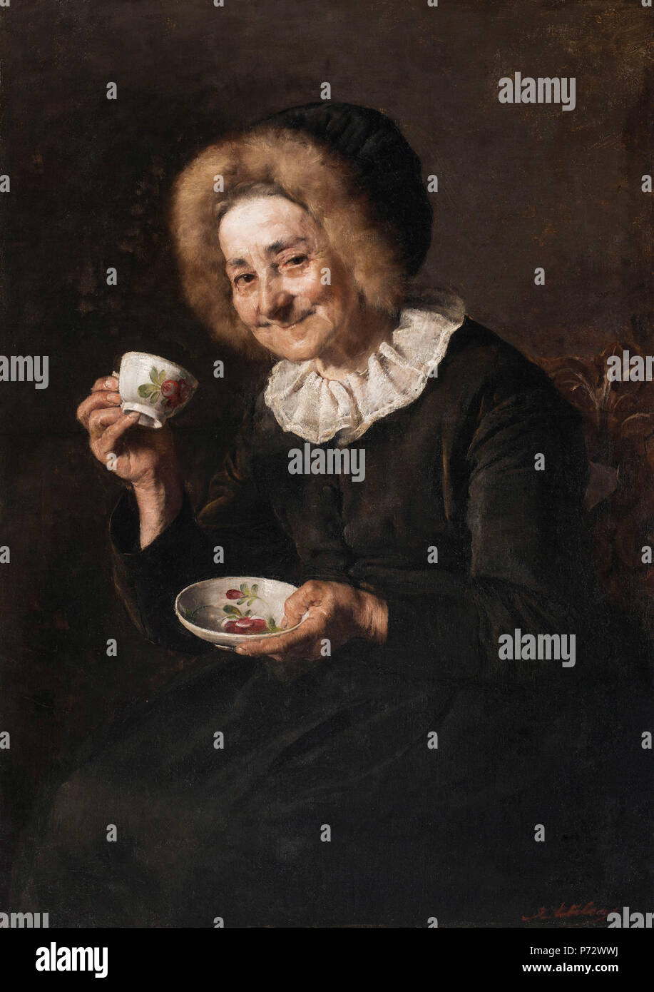 . Buveur de café 18882 Ivana Kobilca - Kofetarica Banque D'Images